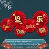 Chinese New Year Festive Paper Fan Decoration Set