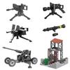 Military Toy Set: Howitzer, Rocket Launcher & Anti-Aircraft Gun Building Accessories