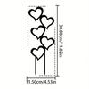 Artistic Heart Shape Iron Garden Trellis Stake for Climbing Plant Support and Outdoor Yard Decoration with Rust Resistant