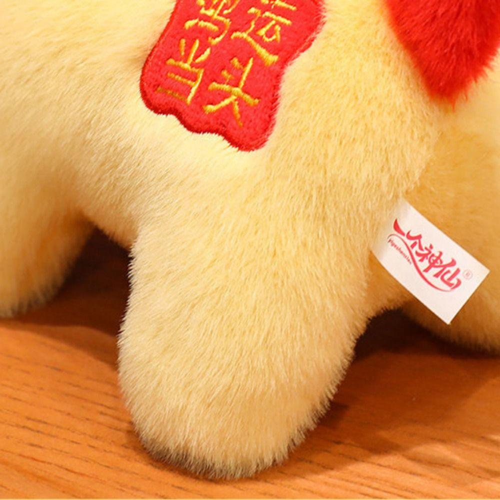 2026 Horse Year Plush Horse Doll Letter Print Horse Stuffed Animal Horse Year Mascot  Children Toys