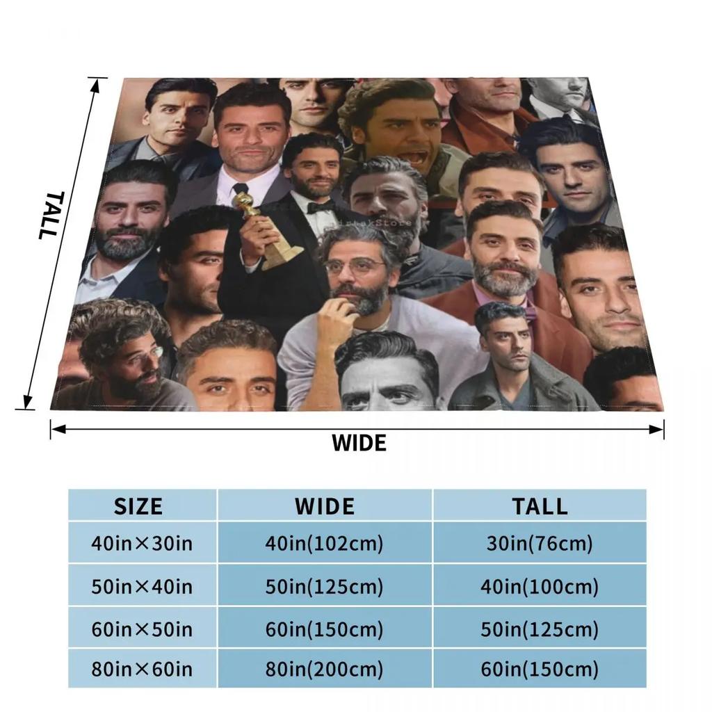 oscar isaac photo collage Throw Blanket Thermal Blanket decorative blanket Beautiful Blankets