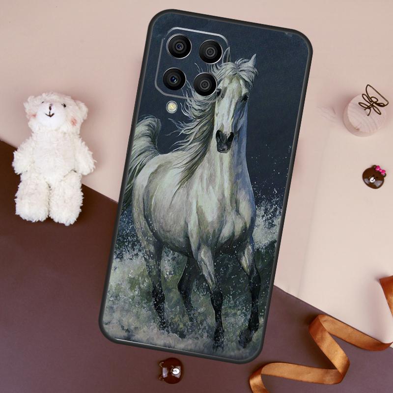 Horse Sketch Case For Samsung Galaxy M32 M52 M14 M54 M13 M33 M53 M56 M36 M16 M31 M11 M12 M35 M55 M15 M06