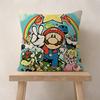 Super Cute Style M-MarioS Maple Design Cushion Cover Happy Autumn Harvest Decor Holiday Decorati Pillow Cover