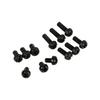 100pcs M2 M3 M4 Plastic Nylon Hex Male Female Female Spacer Round Head Screw Nut