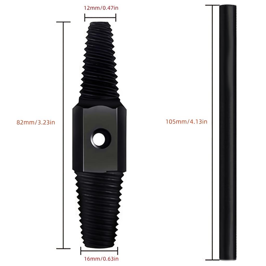 [2st Kraftiga Utdragare] 2st Kraftiga Dubbelanvändnings Metall Kran Gängutdragarverktyg | Manuell Användning för 1/2" Till 3/4" Rör, Ventiler och Kranar