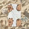 1pc cartoon Bath Beach Towel, Microfiber Print, Versatile for Pool Spa Bath Beach Travel, Summer Home & Outdoor Essential