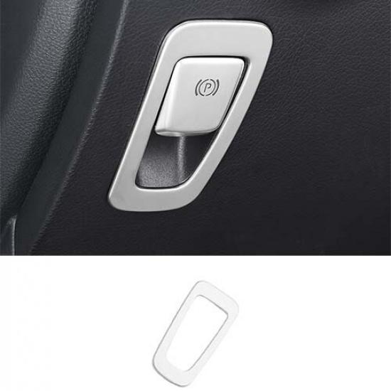 1PCS For Benz C-Class Steel Silver 2015- Console Electronic Handbrake Trim