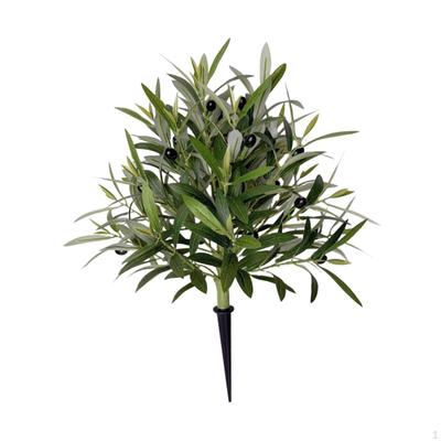 Artificial Olive Topiary Tree Greenery Shrubs Decorative with Ground Stake for Patio