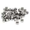 50Pcs Coupling Nut Round Female Thread Stainless Steel M4 Connector Nut Kit for Maintenance