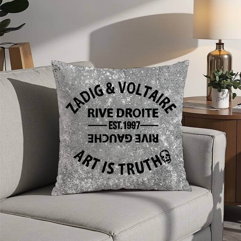 

КРУТОЙ Z-ZADIG & V-VOLTAIRE Наволочка 3D-принт Полиэфирное волокно 40*40см Дом Диван Декор Фестивальный подарок 12x12in 30x30cm