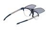 Rudy Project INKAS Sportform B Schwarz-Eis Klappbare Halbrahmen-Sonnenbrille, (50x41mm), Marineblau, Mehrfarbig-Laser SP686847-0B00