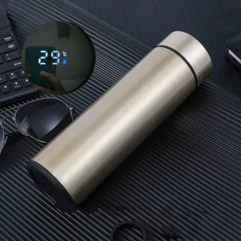 500ML Creative Smart LED Thermos Bottle Temperature Display Vacuum Flasks Stainless Steel Water Bottle Thermos Cup Stainless