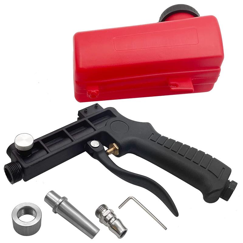 

Регулируемый пескоструйный пистолет 90psi портативный пескоструйный аппарат пескоструйная машина гравитационный небольшой ручной пневматический пескоструйный пистолет набор красный