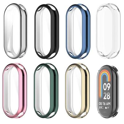 For Mi Band 8 Protective Case Cover For Mi Band Case Screen All-Around Edge Protective Film Smart Watch Protector For Mi Band 8