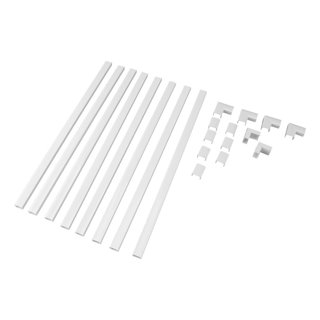 Cord Hider Stylish Cord Cover Raceway Kit Cable Concealer for TV Office 15.75x0.59x0.35in