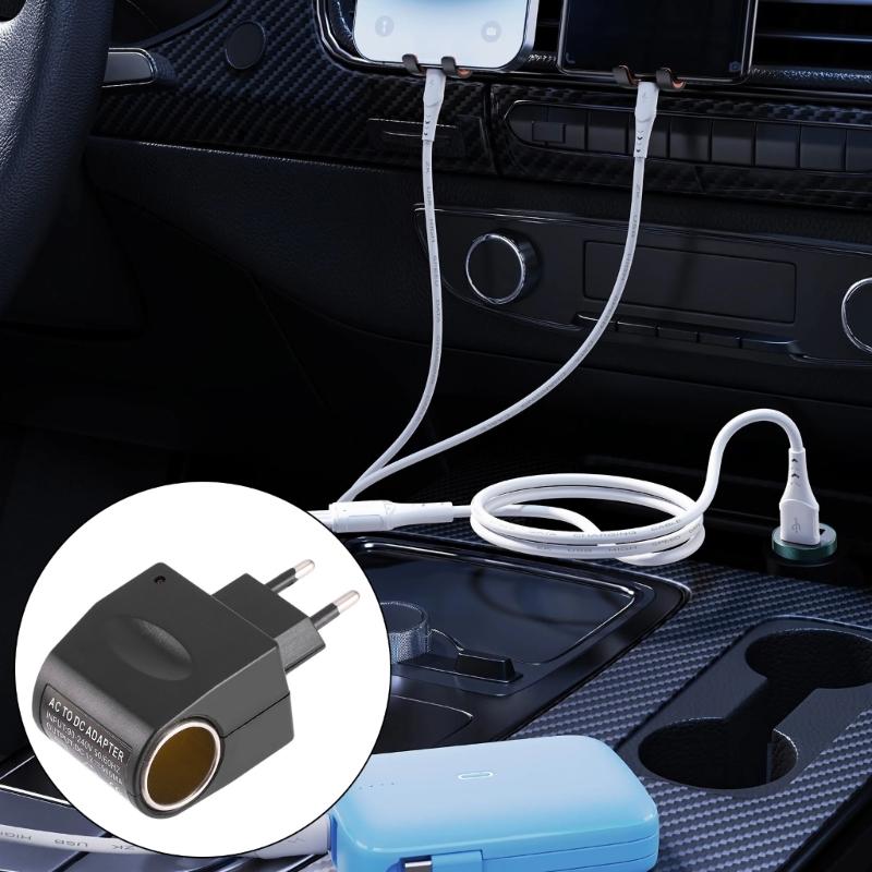 Car Cigarettes Lighter AC220V To DC12V 500mAh Power Converter Charging Transform Adapter Socket Car Electronic Devices