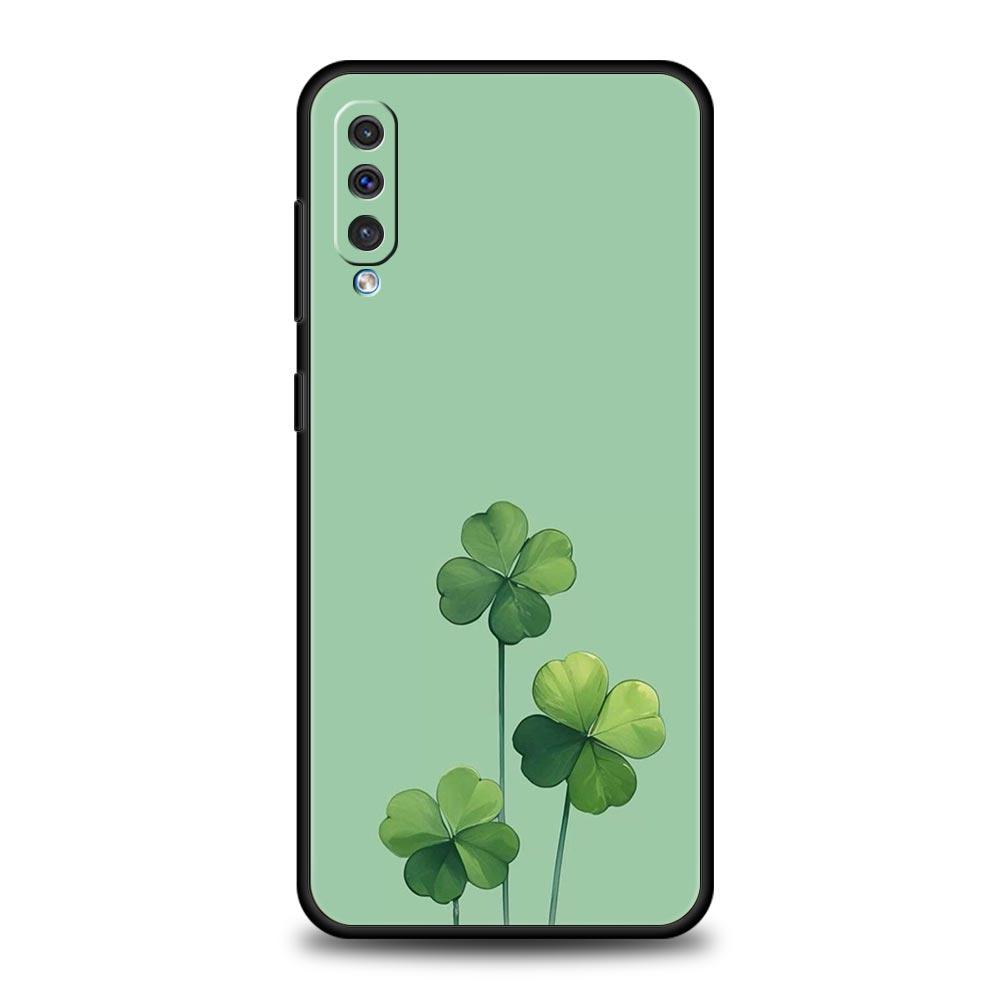 Cute Lucky Grass Phone Case For Samsung A56 A36 A26 A54 A52 A24 A14 A50 A72 A70 A06 A12 A22 A34 A42 A32 A04s A16 5G Cover