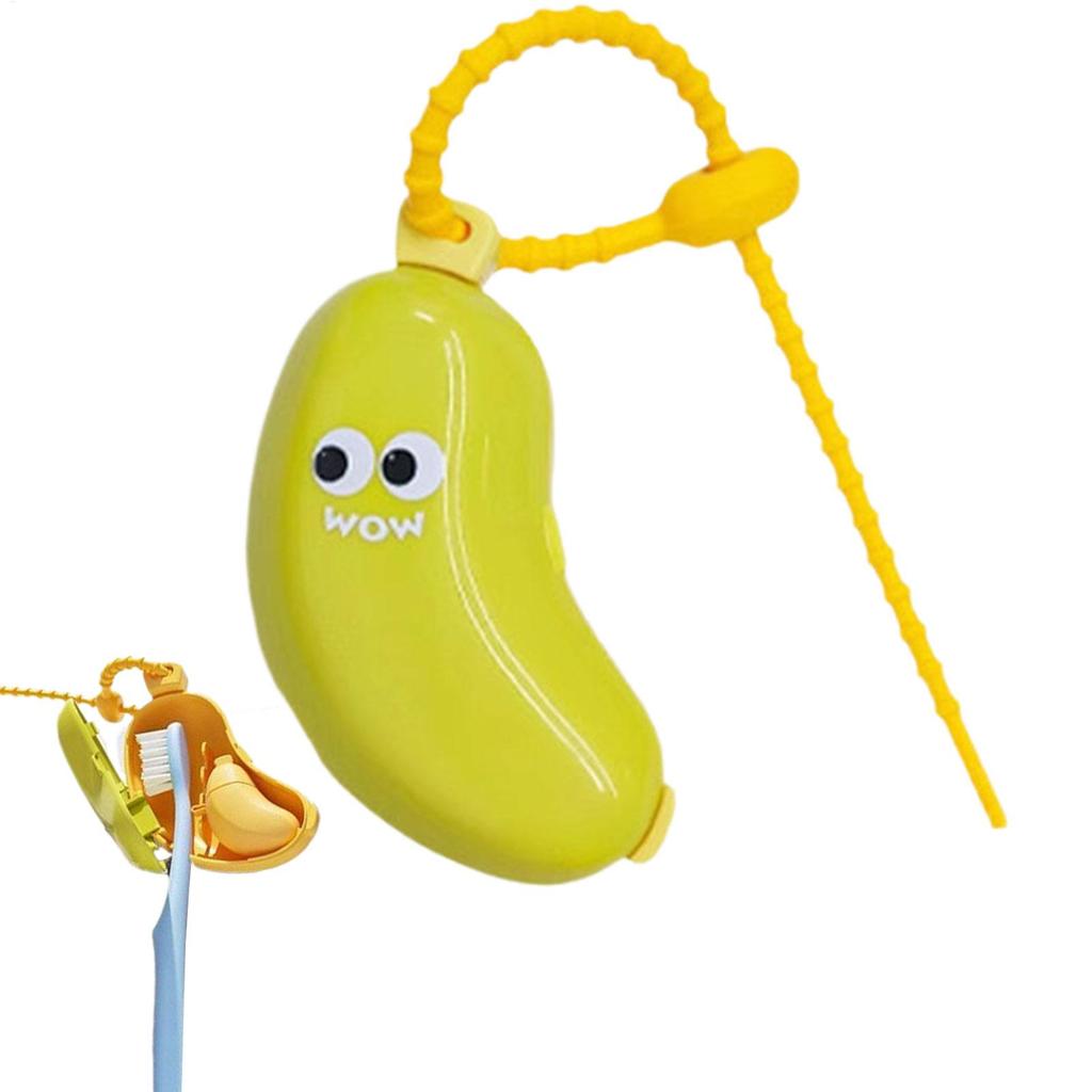 Travel Toothbrush Head Covers Toothbrush Covers Banana Shape Portable Toothbrush Protector Dustproof Containers for Family