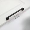 4/10PCS Modern Black Cabinet Handle Square Furniture Hardware Aluminum Alloy Kitchen Door Knobs Cupboard Wardrobe Drawer Pulls