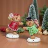 Gingerbread Decorations Cute Table Statue Christmas Figures Decorations For Desk Bedside Counter Living Room Bedroom Nursery