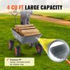 Poly Garden Dump Cart Heavy-duty Yard Carts and Wagons 4 cu.ft 600 lbs