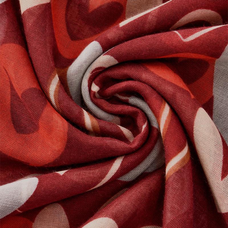 New Korean Version of Love Cotton Long Scarf Fashionable and Versatile Women's Scarf Soft and Comfortable Head Shawl