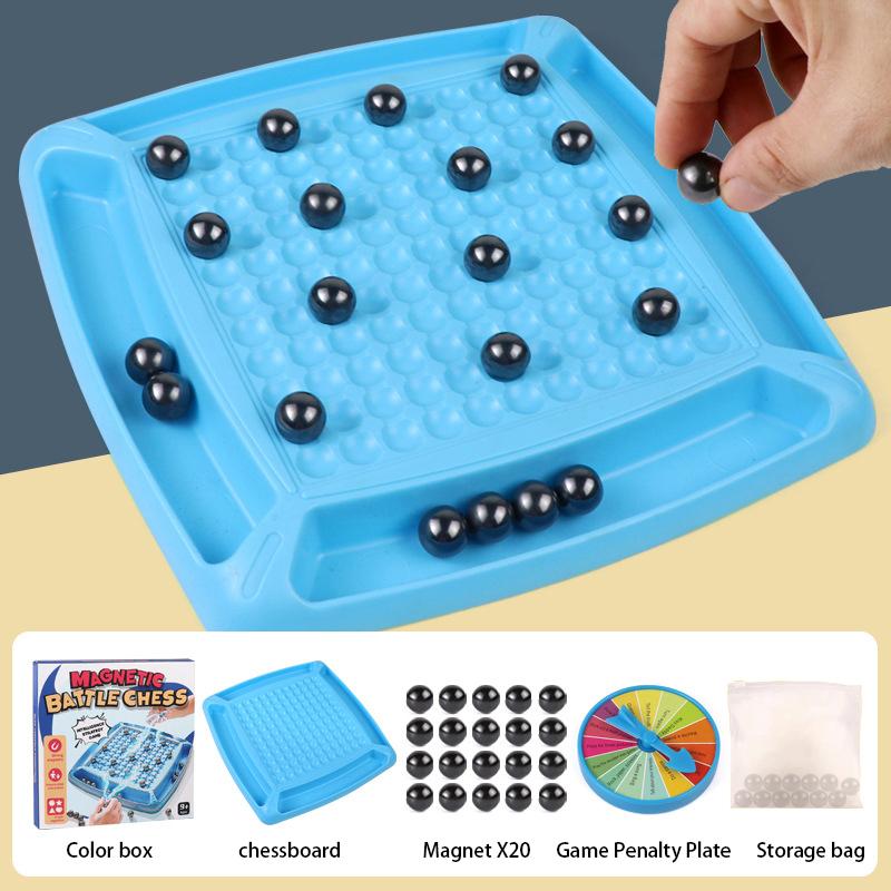 Magnetic Effect Chess Set Battle Chess Educational Checkers Game Portable Chess Board Toys Party Supplies For Family Gathering