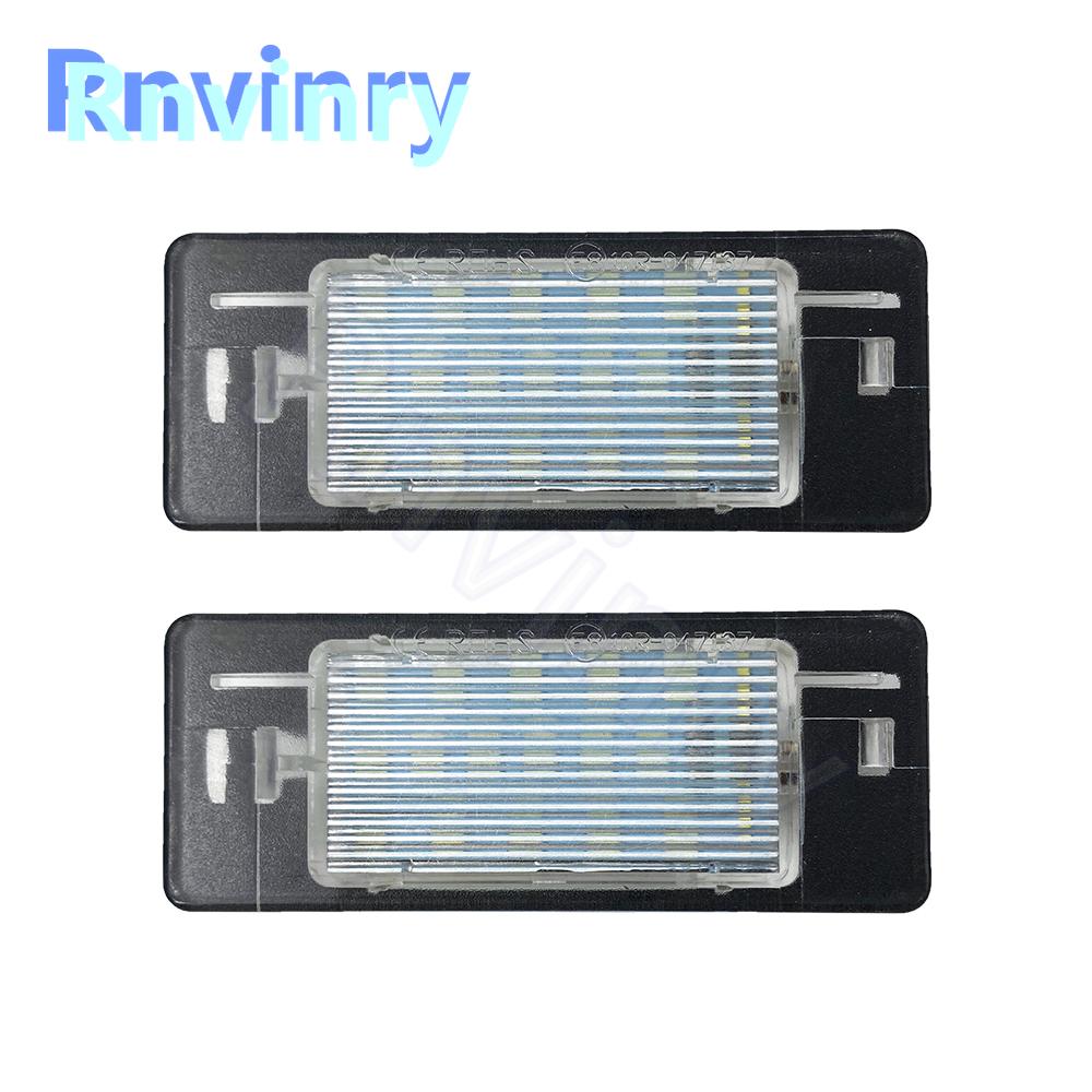 2pcs Rear Tail Tag Lamp For Opel Vectra C Estate 2002-2008 Rear Tail Tag Lamp Canbus Led License Number Plate Light