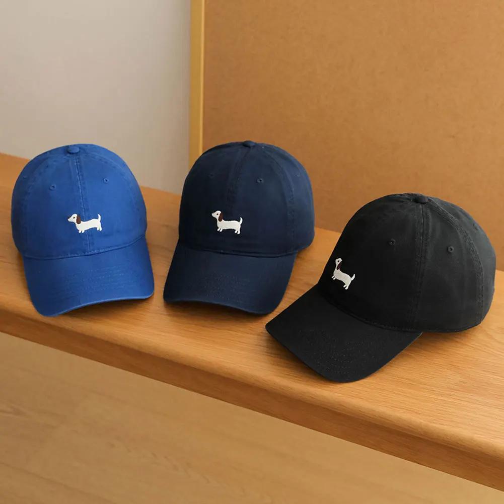 Dachshund Embroidery Casual Baseball Cap Unisex Sunscreen Stylish Outdoor Daily Wear Hat