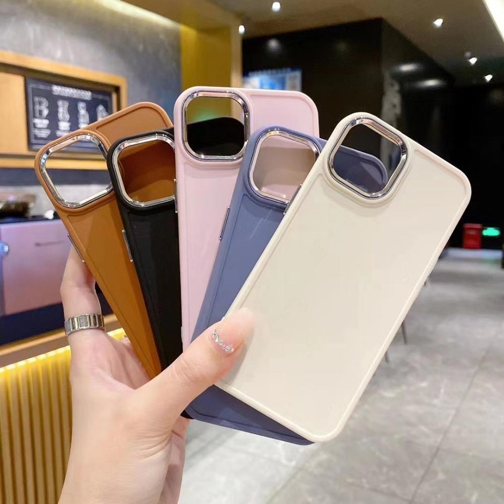 Geschikt voor Apple 17 Pro Max Metalen Frame Knop Mode Telefoonhoesje, IPhone 7P/XR Telefoonhoesje, 16 en Andere Modellen