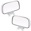 NOELAMOUR Car Auxiliary Blind Spot Side Mirrors for Wider Field of Adjustable Blind Spot Set of 2 Mirrors, Mirrors, View, Angle, Elimination, (White)