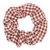 Classic Plaid Fabric Scrunchies: 8 Colors Girls' Hair Ties & Rubber Bands