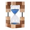 30 Minutters Træ Timeglas Timer Naturligt Sand Timer Dekorativ Hjemmekontor Skrivebordsdekoration Gave Tidsstyringsværktøj