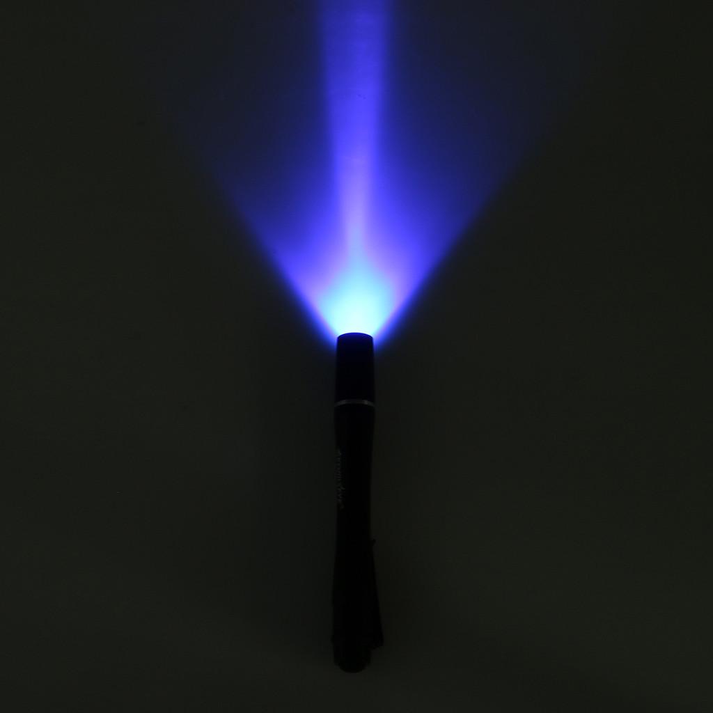 UV Flashlight 395nm Ultra Violet LED Penlight Portable Black Light Torch for Inspection and Detection with Pocket Clip