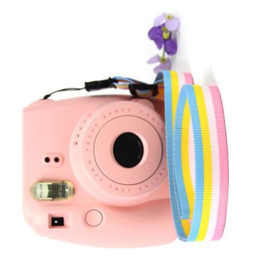 Nastavitelný flexibilní popruh na rameno pro fotoaparát, proti pádu, přenosný, pro instantní fotoaparát, duhový nosný popruh pro Mini11/8/9/25/90/7c