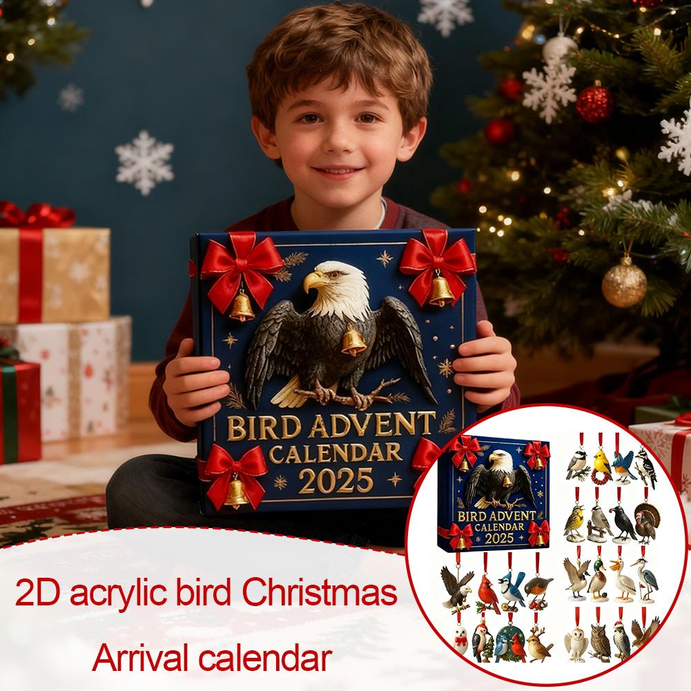 Halloween Advent Calendar Christmas Countdown Calendar Advent Decor Bird Surprise Box With 2D Calendar Pendant Acrylic Uniq N6M3