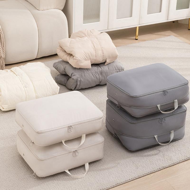 Multipurpose Organizers Bag For Winter Coat Bedding Portable Portable Design Vacuum Storage Bag With Handles