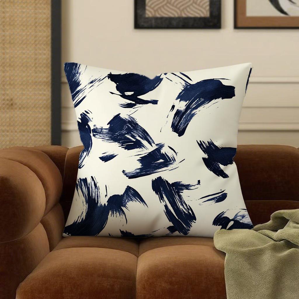 

Fashionable blue and white pillowcasesSuitable for sofa car bedroom decorative cushion cover pillow cover 16x16Inch