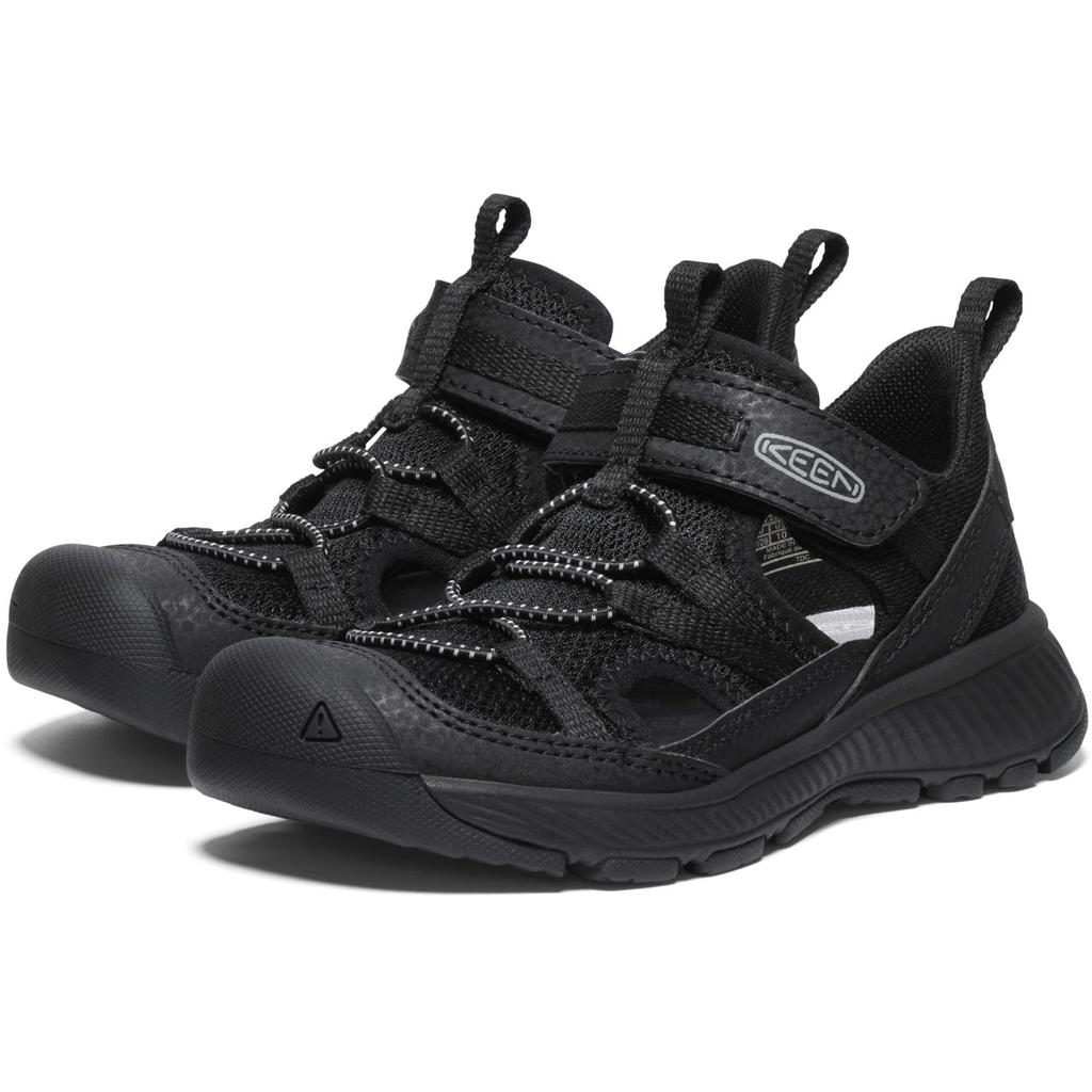 KEEN Kids' MOTOZOA SANDAL Sandals, Black/Alloy, Size 16.0 Cm