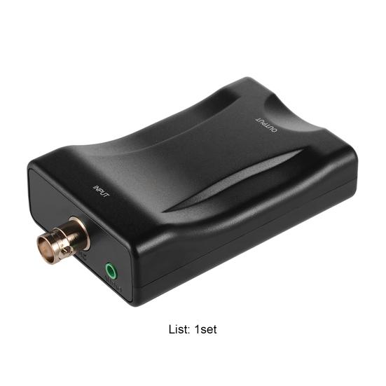Convertitore Video 1080P/720P Piccolo Stabile Segnale Alta Chiarezza Adattatore BNC a HDMI-compatibile per Telecamera