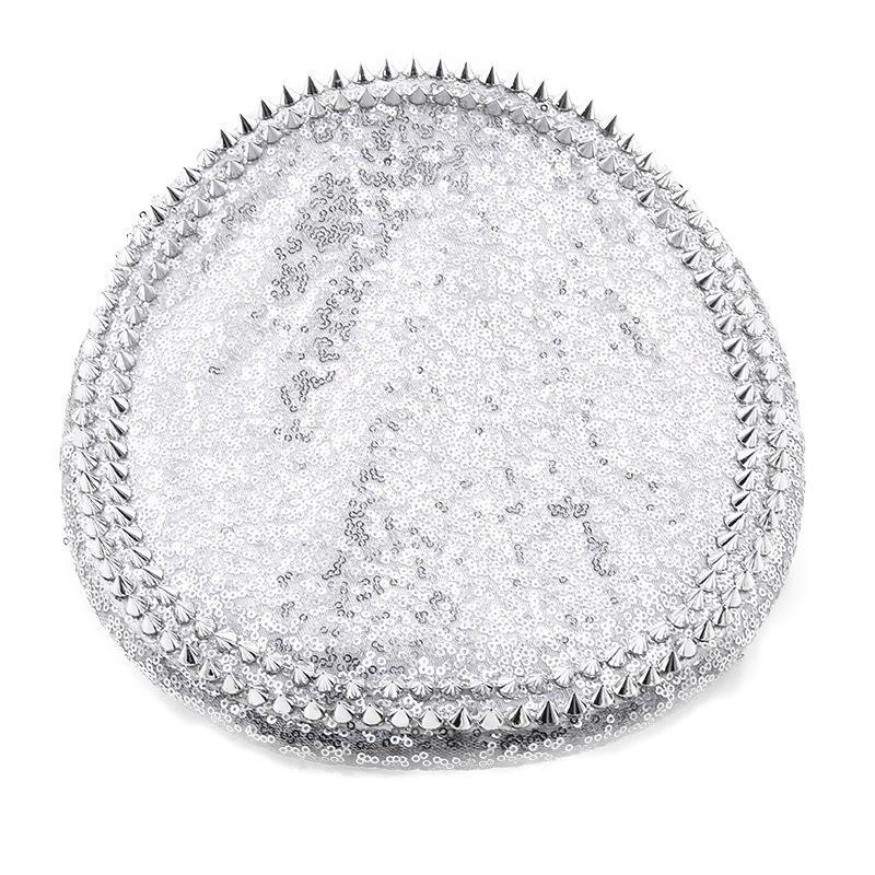 Damen Herren Party Paillettenhut Kapitänsmütze Militär Festival Glitzer Strass