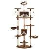 VidaXL Arbre à chat avec griffoirs en sisal 203 cm Marron et Blanc