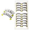 10 Pairs Handmade Fashion Natural Thick Long False Eyelashes Eye Lashes Makeup for Daily Life