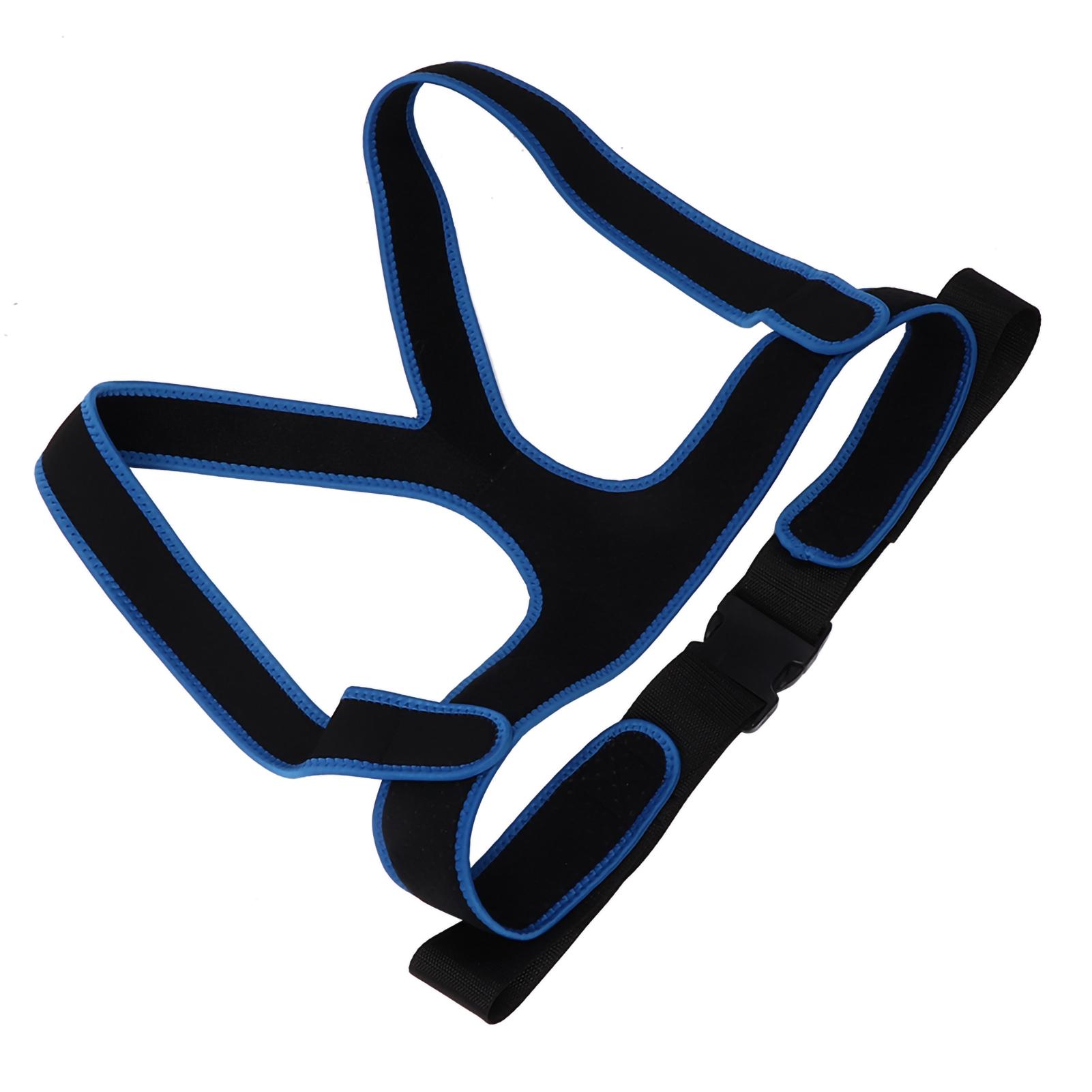 Ремень для инвалидной коляски Противоскользящий Эластичный Дышащий Фиксирующий ремень для инвалидной коляски Ремень-шлейка(черный )