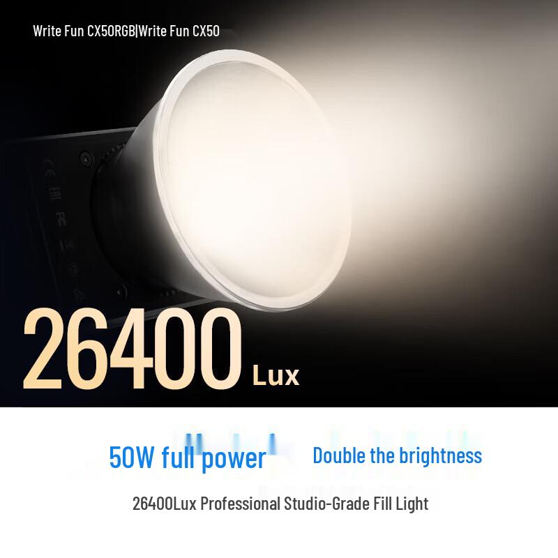 Zhiyun CX50RGB 50W RGB LED Video Light with Silicone Soft Diffuser
