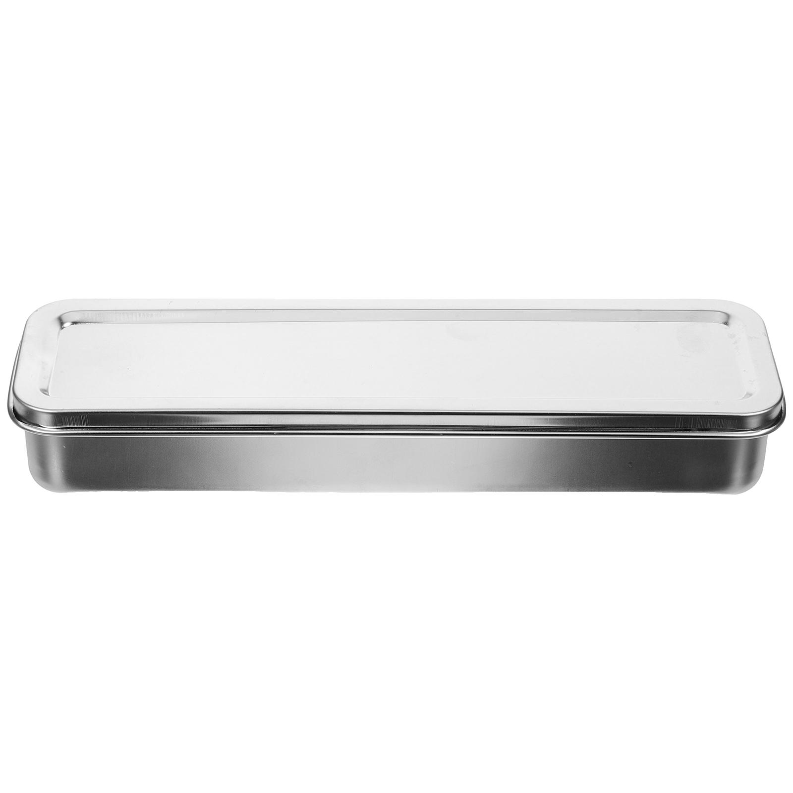 1pc Stainless Steel Chopstick Box Utensil Rack Cutlery Holder Kitchen Storage Drainer Basket Silverware Drying Rack Dishwasher 28.00X8.50X4.10CM серебряный
