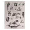 Children Toy Themed Stamps Nursing Bottle Stamp Balloon Stamp for Card Making Scrapbooking, Decorative Clear Stamps