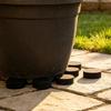 Flower Pot Base Footing Discs, 32 Pack Adhesive Round Foam Bottom Liners for Indoor Pots, Contact Layer for Table Shelf and Window Display