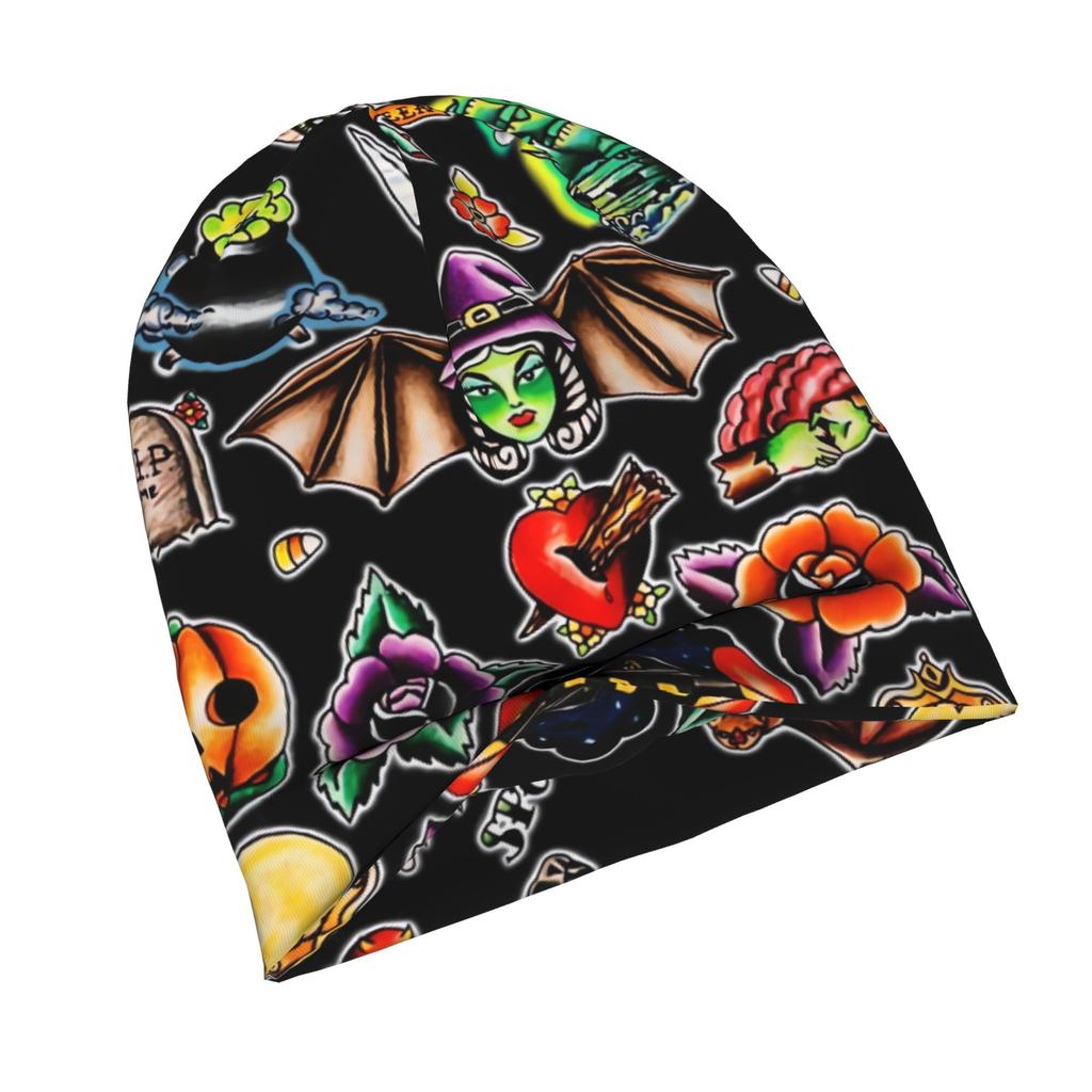 Halloween Flash 2 Urban-Inspired Adult Beanie, Perfect for Layered Outfits, Morning Coffee Walks, Or Creative Spaces with Artistic Vibes