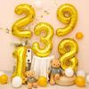 40inch Giant Golden Digital Balloon  0-9, Anniversary Party Decoration, Birthday Balloon
